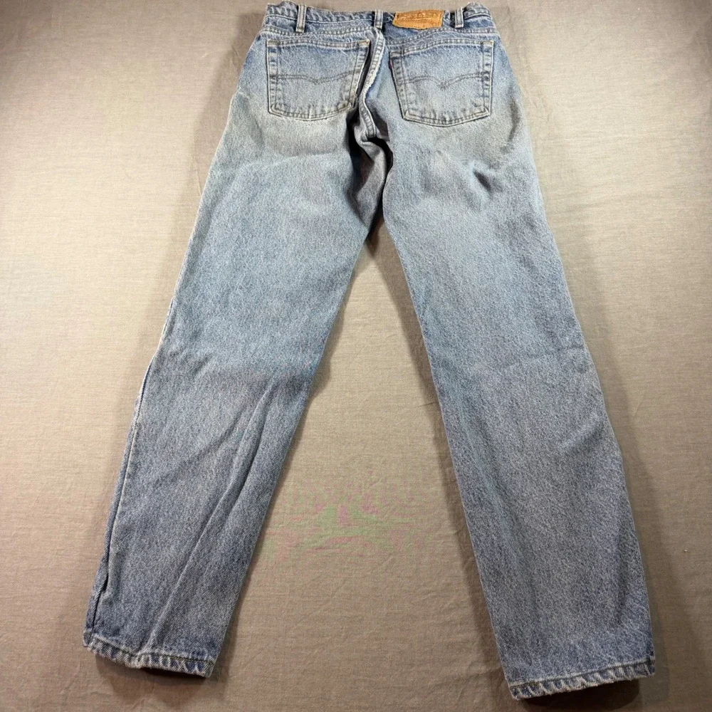 Levi's 550 Relaxed Fit Jeans Mens 29x30 Light Wash Fair Vintage 90s Tapered